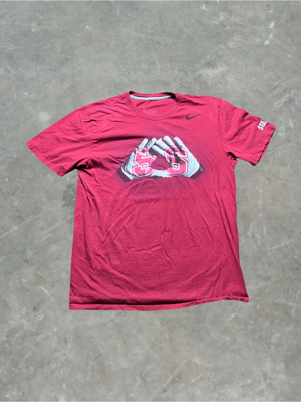 ☀️ Stanford Cardinal College Football Graphic Tee Mens Size L Red
